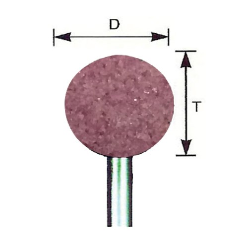 MOUNTED WHEEL, BALL TYPE, 6MM SHANK