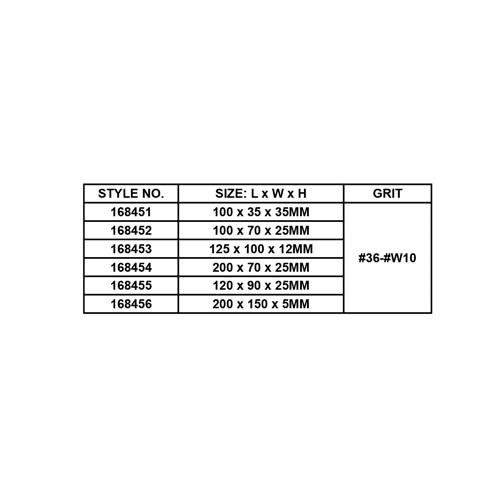 ELASTIC SPONGE ABRASIVE BLOCK, GRIT: #36-#W10