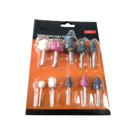 168051   10PCS MOUNTED GRINDING STONE SET