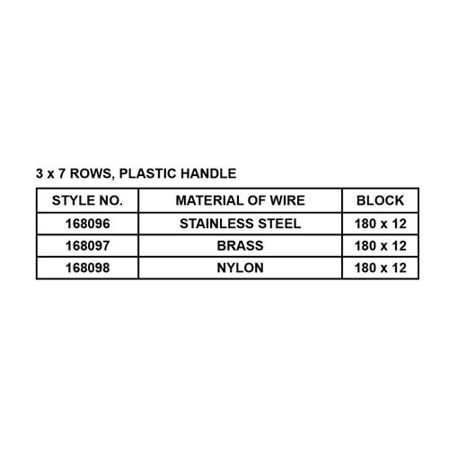 7" MINI BRUSH PLASTIC HANDLE
