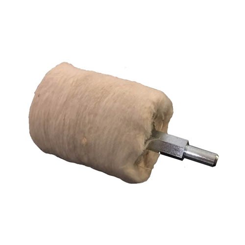 163843   MOUNTED WHEEL, COTTON, φ43 x T 52mm x L 83mm
