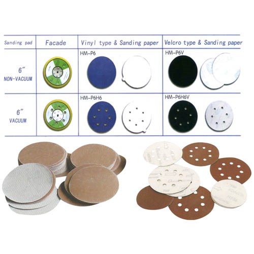 SELF-ADHESIVE ABRASIVE PAD, RED EMERY, WITHOUT COATING