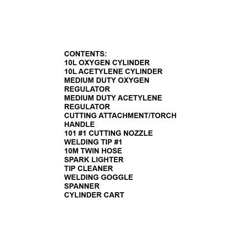 114094     CYLINDER CART WELDING & CUTTING KIT