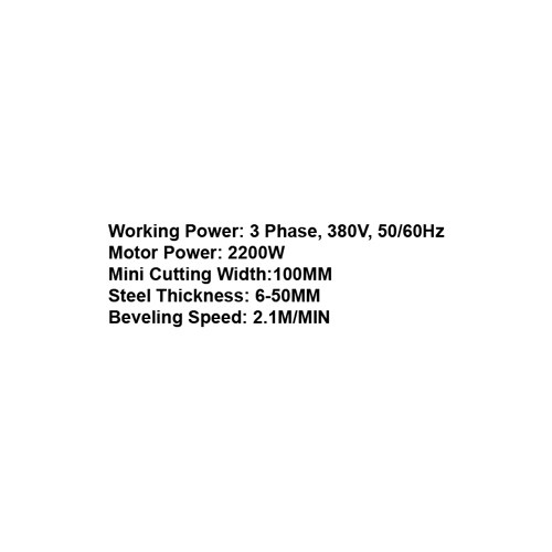 091485     AUTOMATIC WALKING PLATE BEVELING MACHINE