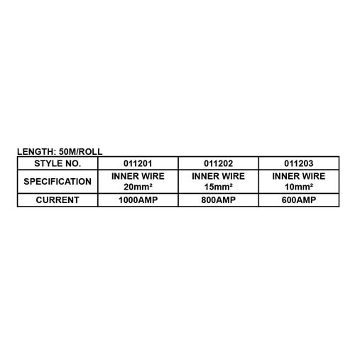 BATTERY CABLE, LENGTH: 50M/ROLL