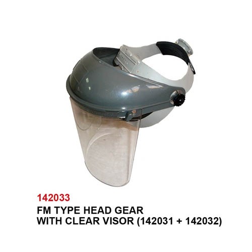 142033     FM TYPE HEAD GEAR WITH CLEAR VISOR (142031 + 142032)