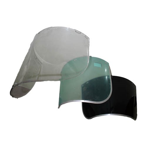 PC CLEAR VISOR WITH METAL FRAME