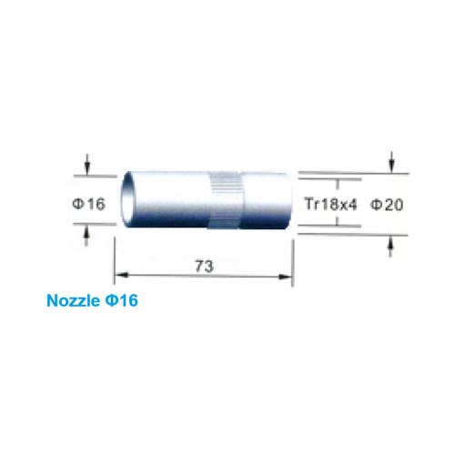 MIG/MAG WELDING ACCESSORIES FOR OTC NOZZLE Φ16