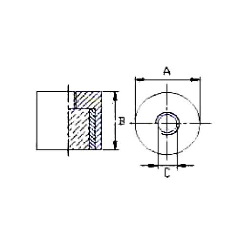 ROUND ALNICO MAGNET DEEP POT