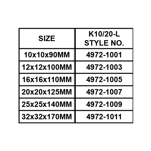 CARBIDE TIPPED TOOL BIT, DIN4972-ISO2 (LEFT)