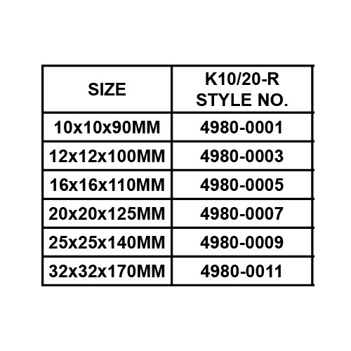 CARBIDE TIPPED TOOL BIT, DIN4980-ISO6 (RIGHT)