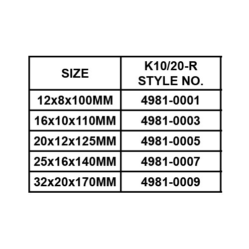 CARBIDE TIPPED TOOL BIT, DIN4981-ISO7 (RIGHT)