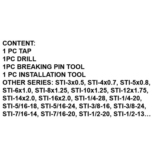 121335     16PCS THREAD REPAIR KIT