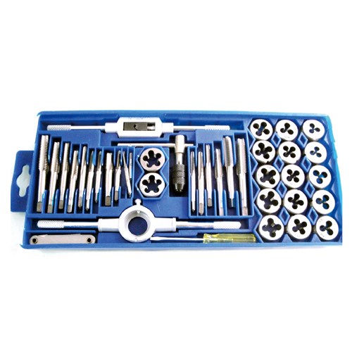 121015     40PCS HIGH CARBON STEEL TAP AND DIE KIT