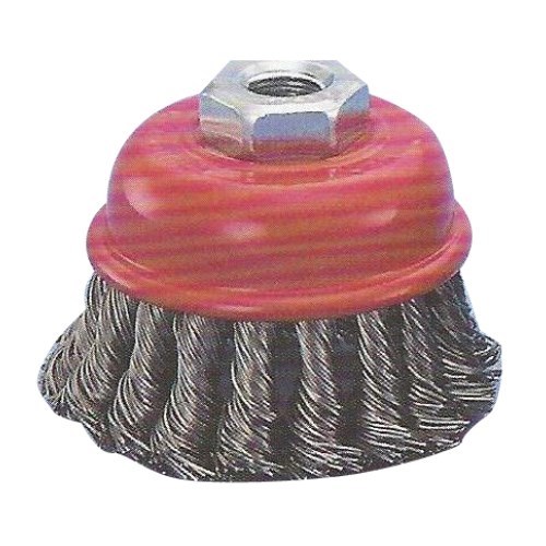 KC BRASS COATED WIRE KNOT CUP BRUSH