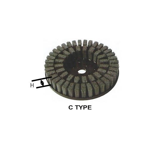 SILICON CARBIDE ABRASIVE NYLON DISC BRUSH (C TYPE)