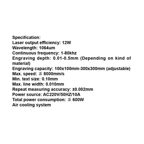 081940     LASER MARKING MACHINE FOR PLASTIC