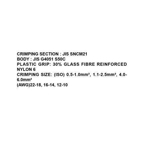 024053     9" TAB CONNECTOR CRIMPING TOOL (YYT-11)