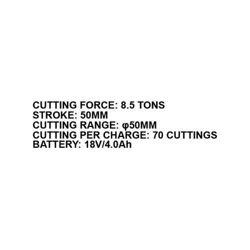 023932     BATTERY POWERED WIRE ROPE CUTTER