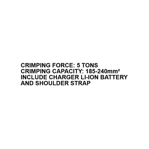023934     BATTERY POWERED WIRE ROPE CUTTER