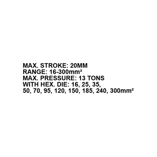 023705     SPLIT HYDRAULIC CABLE CRIMPING TOOLS