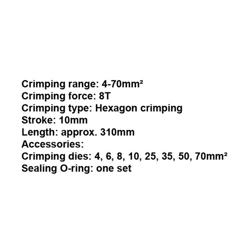 023721     HYDRAULIC CRIMPING TOOLS