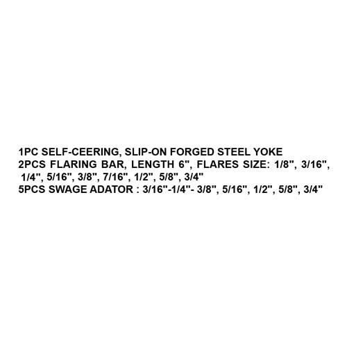 092153     45° FLARING & SWAGING TOOL SET