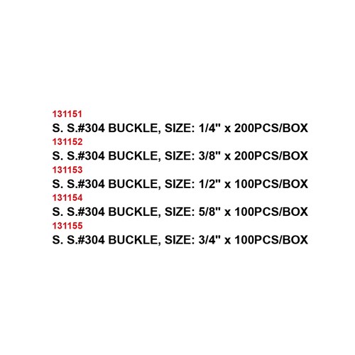 S.S.#304 BUCKLE