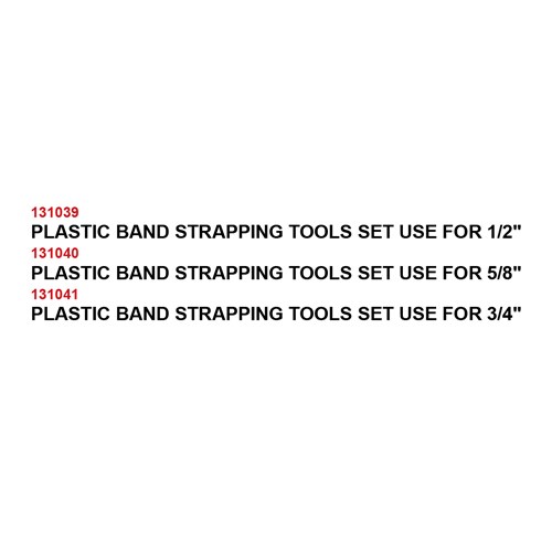 PLASTIC BAND STRAPPING TOOLS SET