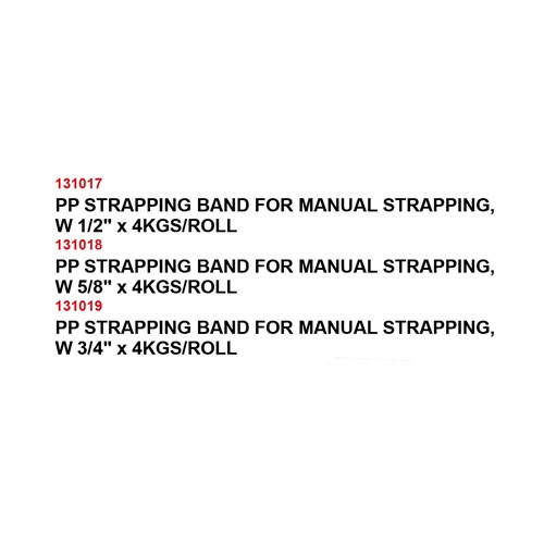 PP STRAPPING BAND FOR MANUAL STRAPPING
