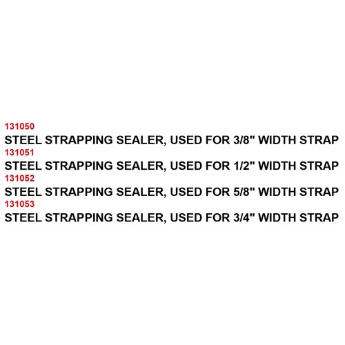 STEEL STRAPPING SEALER
