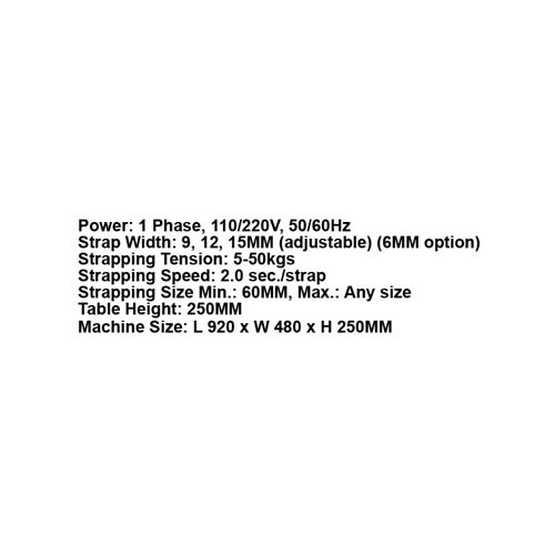 131089     SEMI-AUTO STRAPPING MACHINE