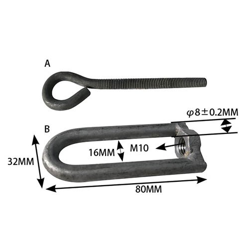 HOT DIP GALVANIZED EYE BOLT