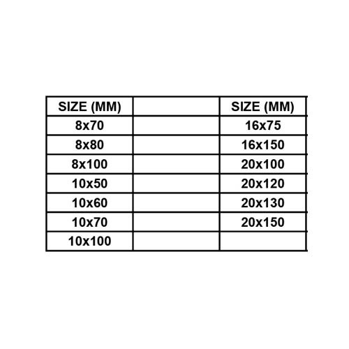 SLEEVE ANCHOR BOLT TYPE ZINC YELLOW