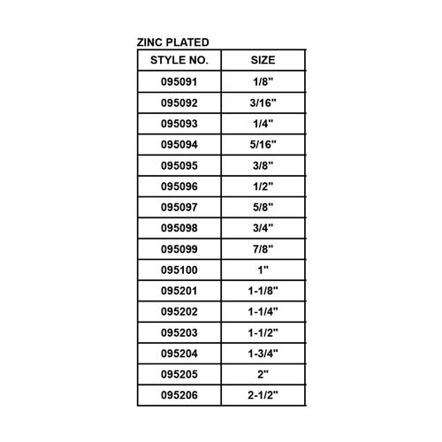 THIMBLE, ZINC PLATED