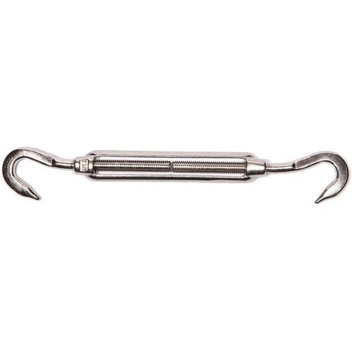 TURNBUCKLE, ZINC PLATED, HOOK/HOOK