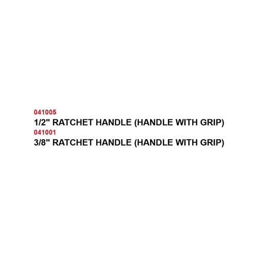 RATCHET HANDLE (HANDLE WITH GRIP)