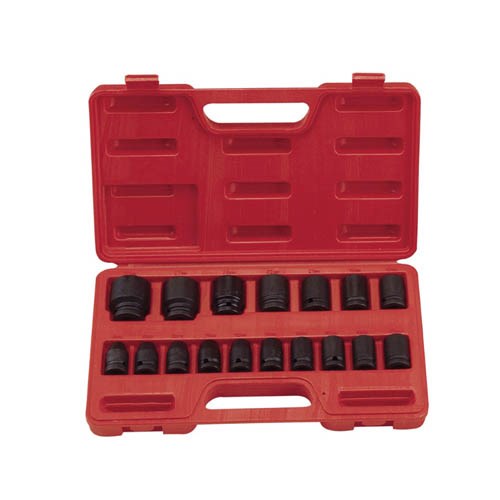 013307     17PCS 1/2" DR. METRIC IMPACT SOCKET SET (6 pt.)