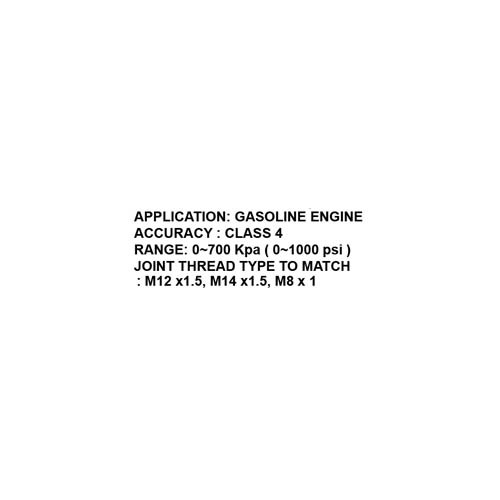 037949     FUEL OIL PRESSURE INSPECTION KIT (YS-104)