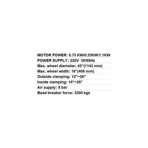 020828 (2098) TIRE CHANGER