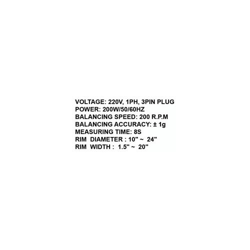 020862 (500) WHEEL BALANCER