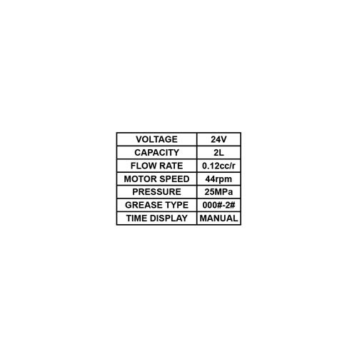 025835     LUBRICATION PUMP 24V, CAPACITY: 2L