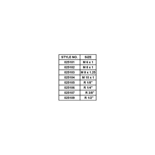 STEEL GREASE FITTING, H1, STRAIGHT