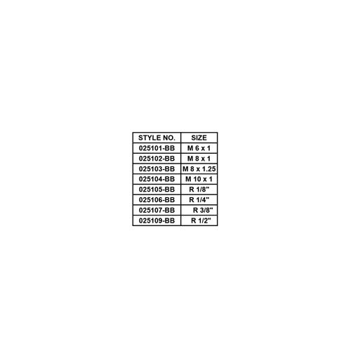 BRASS GREASE FITTING, H1, STRAIGHT