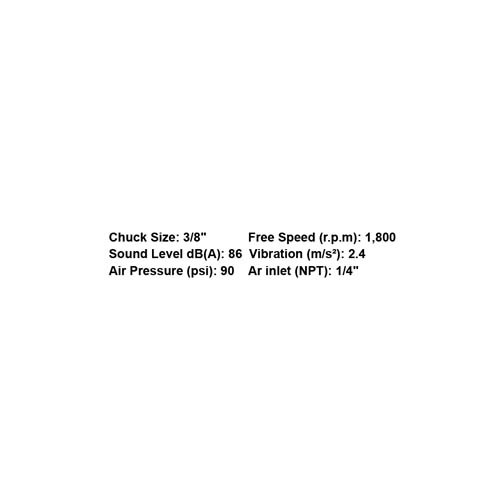 164031     3/8" RESERSIBLE AIR DRILL