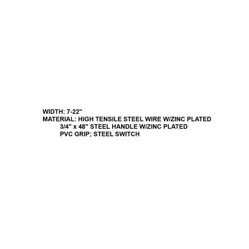 073706     15T ADJUSTABLE RAKE W/48" STEEL HANDLE (KC-R1048)