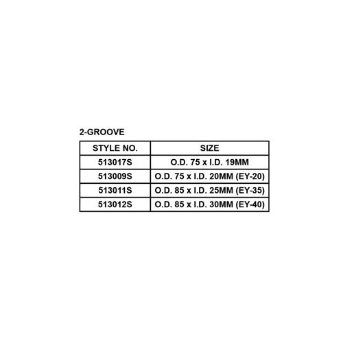 STEEL PULLEY, 2-GROOVE