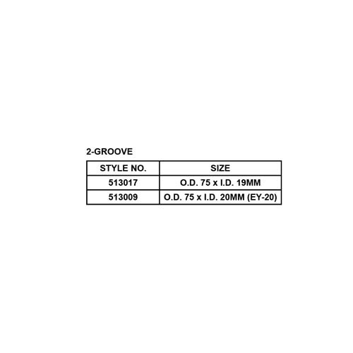 ALUM. PULLEY, 2-GROOVE
