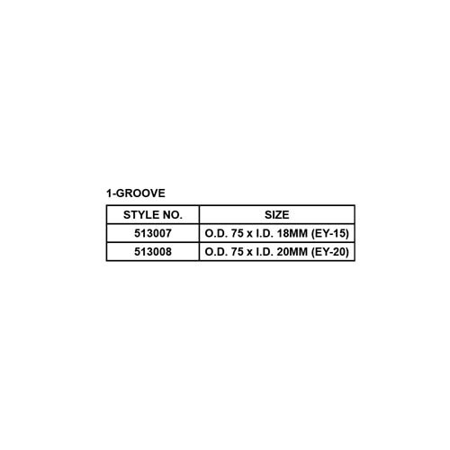 ALUM. PULLEY, 1-GROOVE