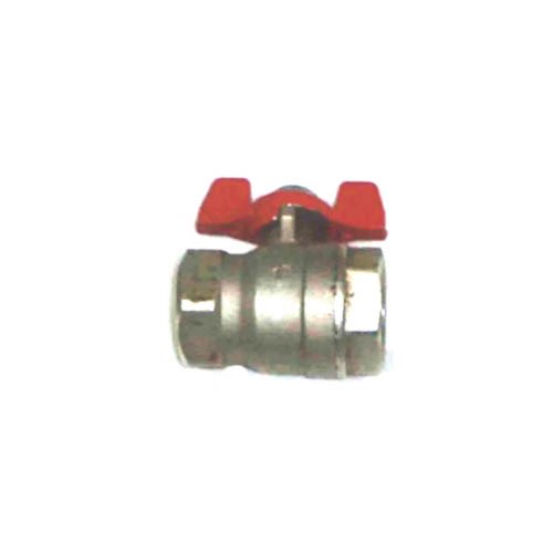 BRASS CHROME-PLATED BALL VALVE STANDARD PORT, 600WOG, BSP-BUTTERFLY HANDLE